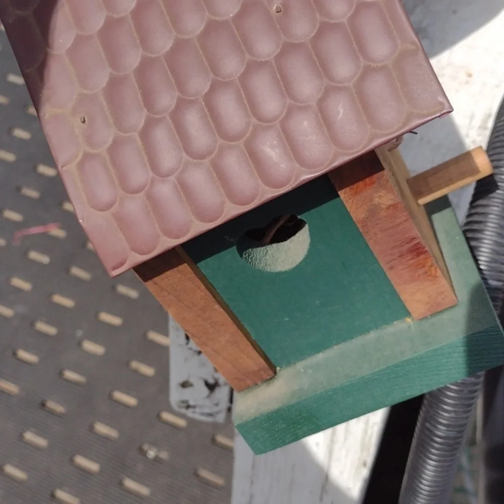 Rustic Brown Wooden Birdhouse